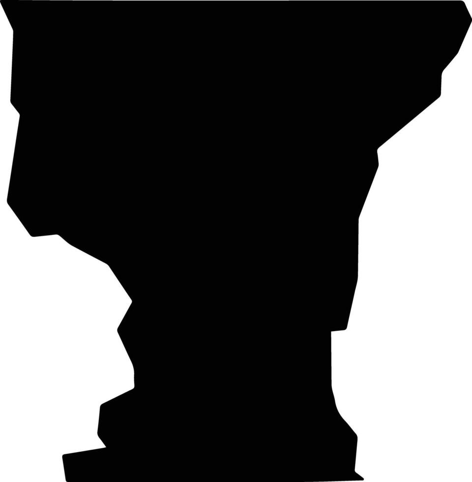 Monte Negro Brazil silhouette map vector