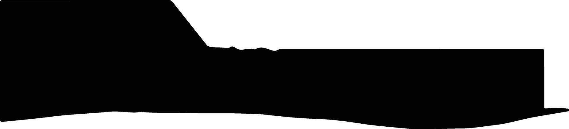 Monte Hermoso Argentina silhouette map vector