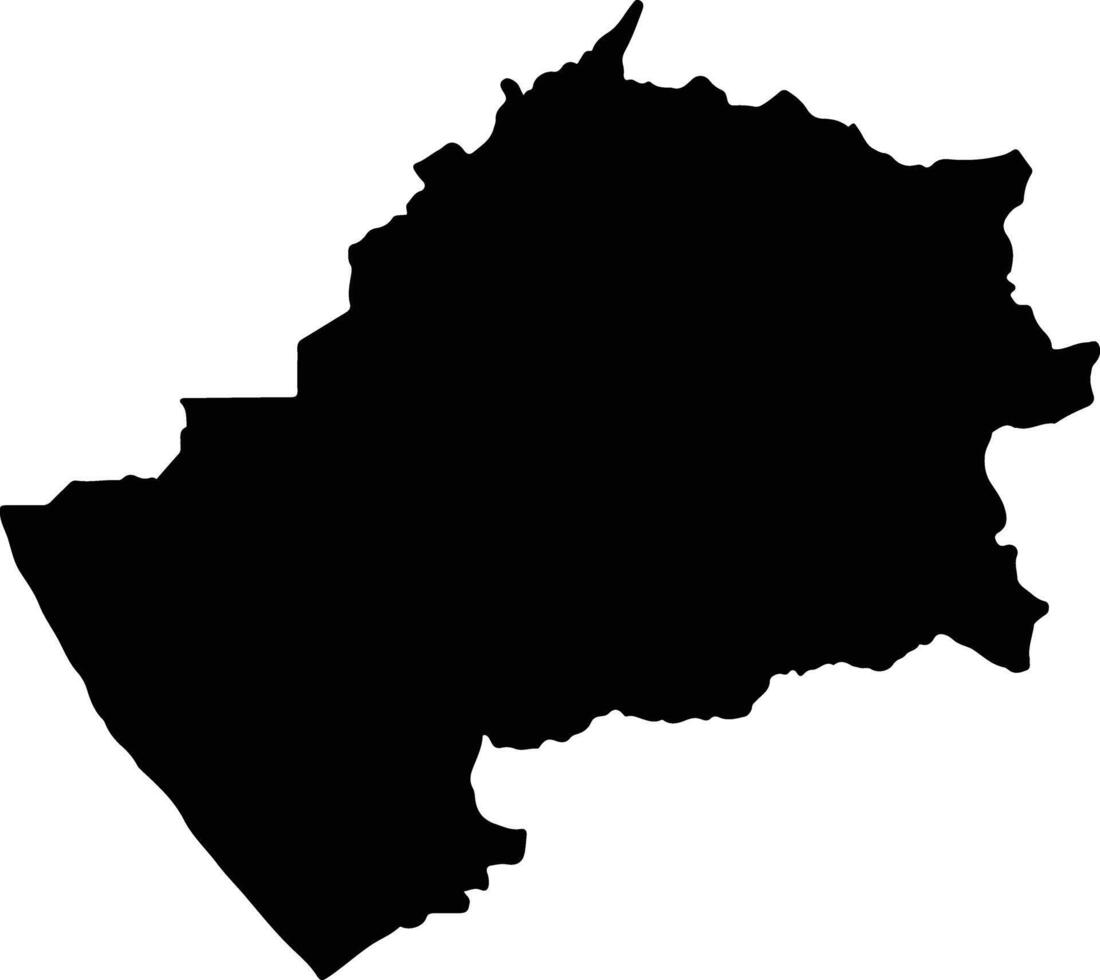 Montecristi Ecuador silhouette map vector