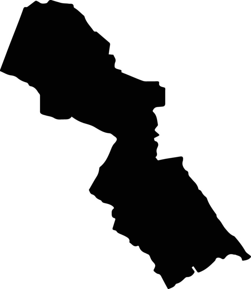 Monterrey Mexico silhouette map vector