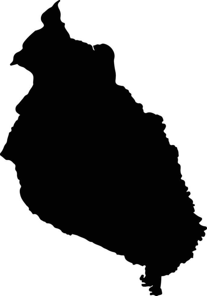 Monterrey Colombia silhouette map vector