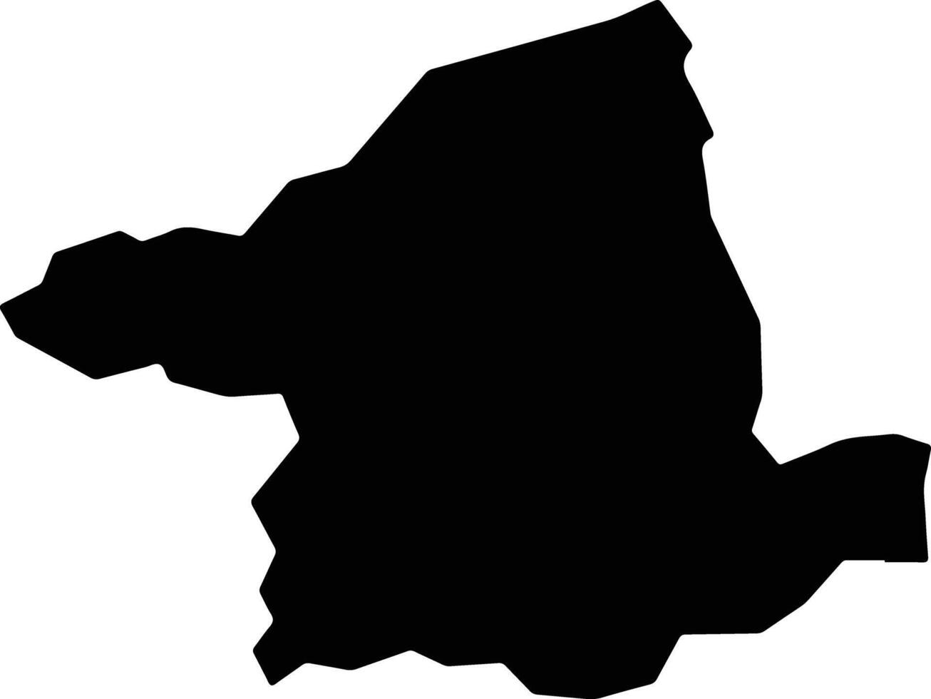 Montes Altos Brazil silhouette map vector