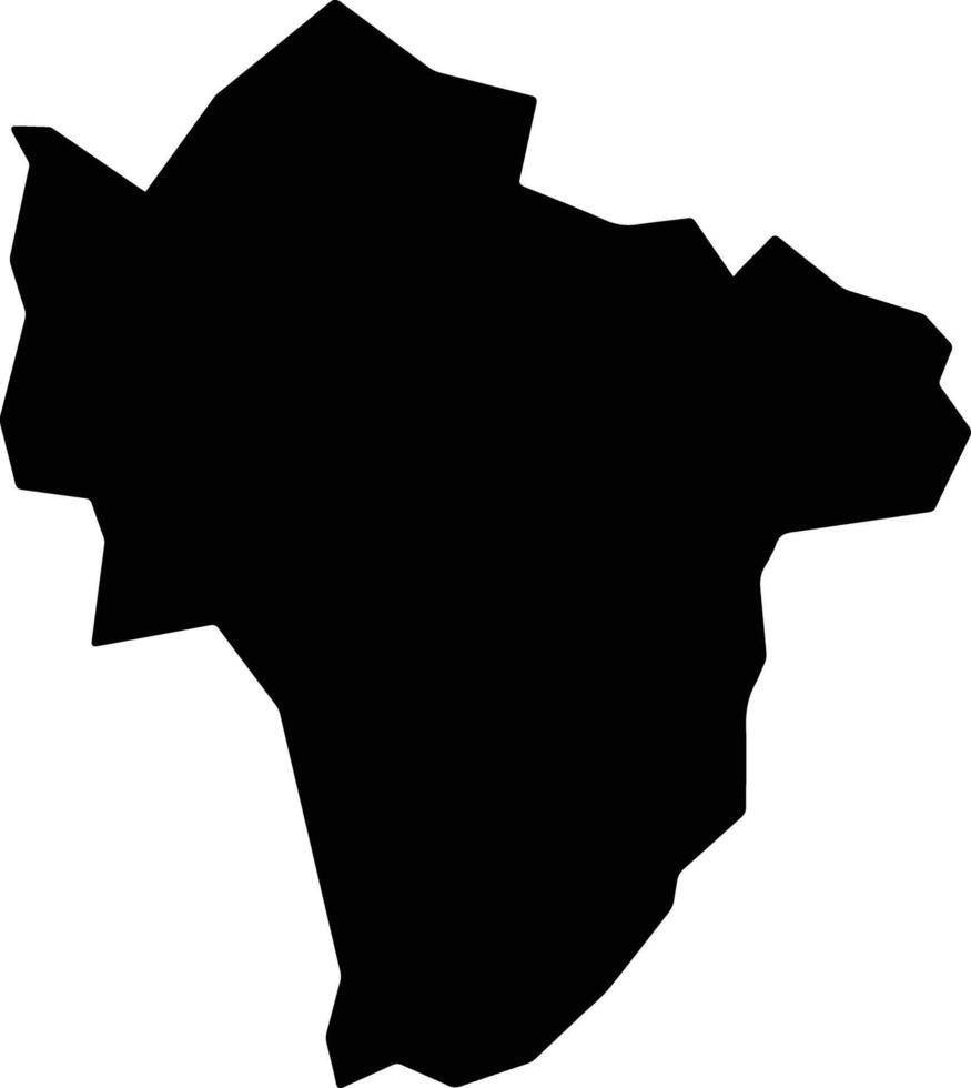 Montezuma Brazil silhouette map vector
