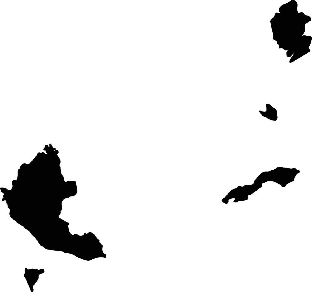 Montijo Panama silhouette map vector