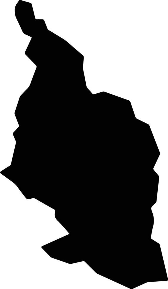 Montividiu do Norte Brazil silhouette map vector