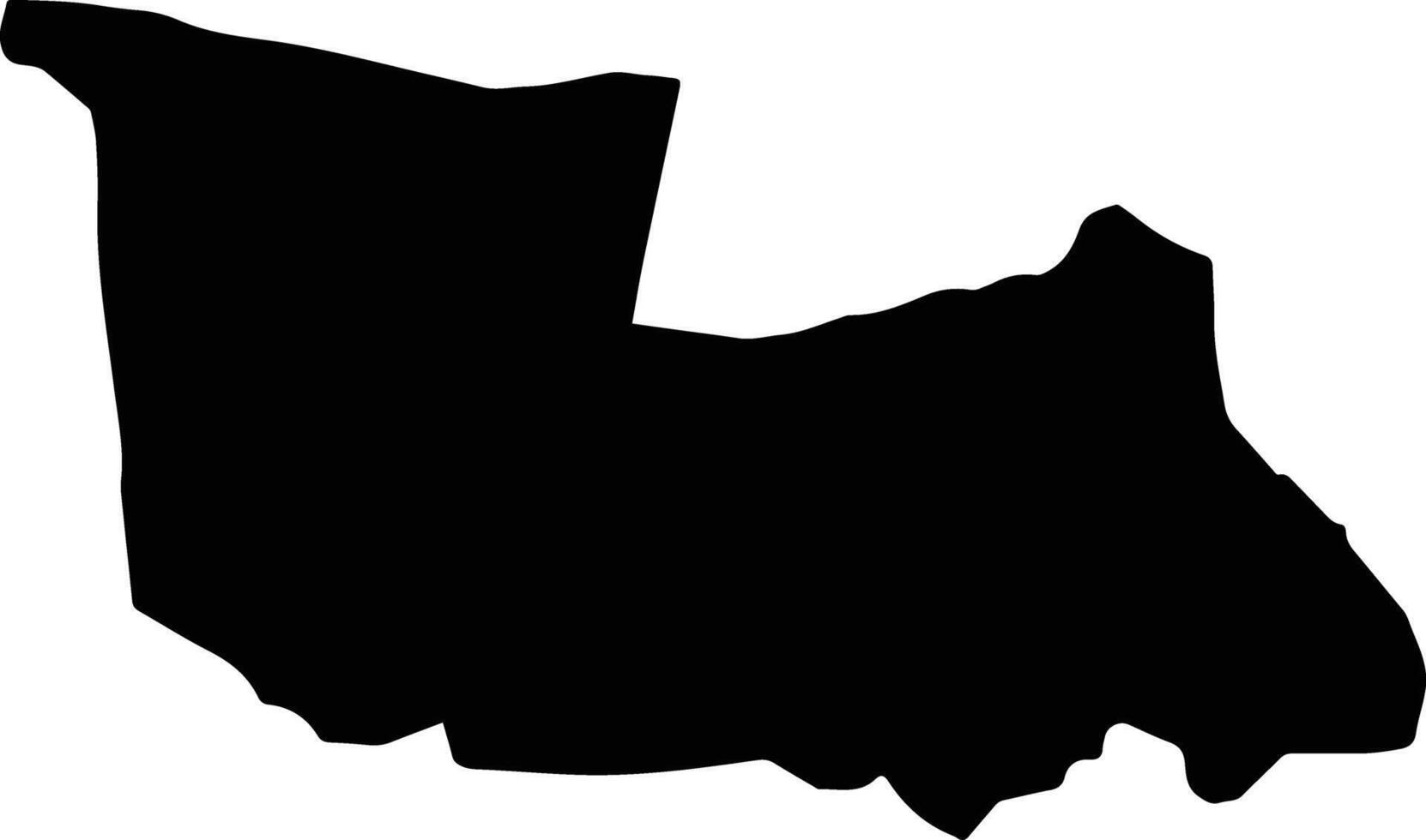 Montpelier Jamaica silhouette map vector