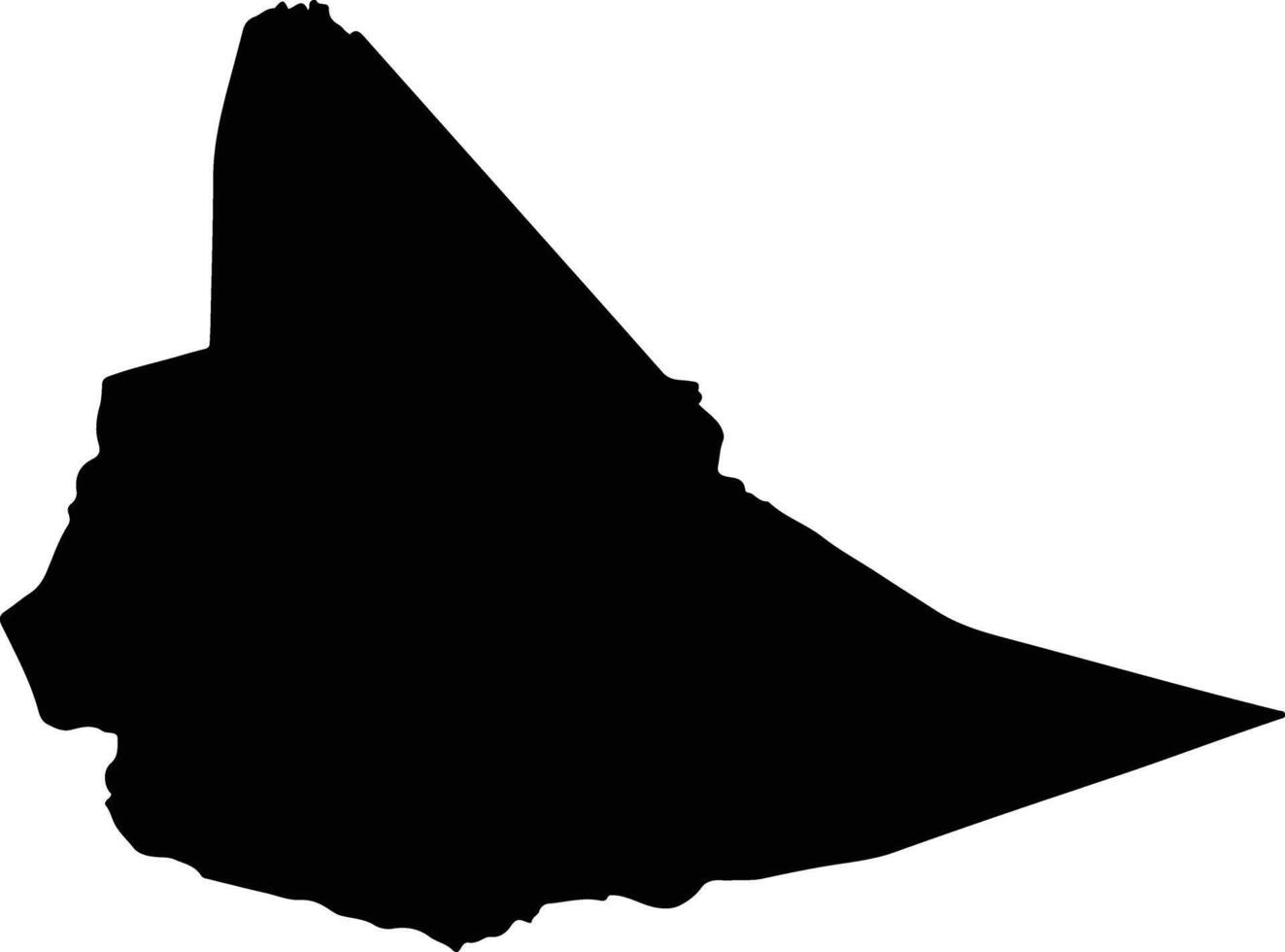 Monze Zambia silhouette map vector