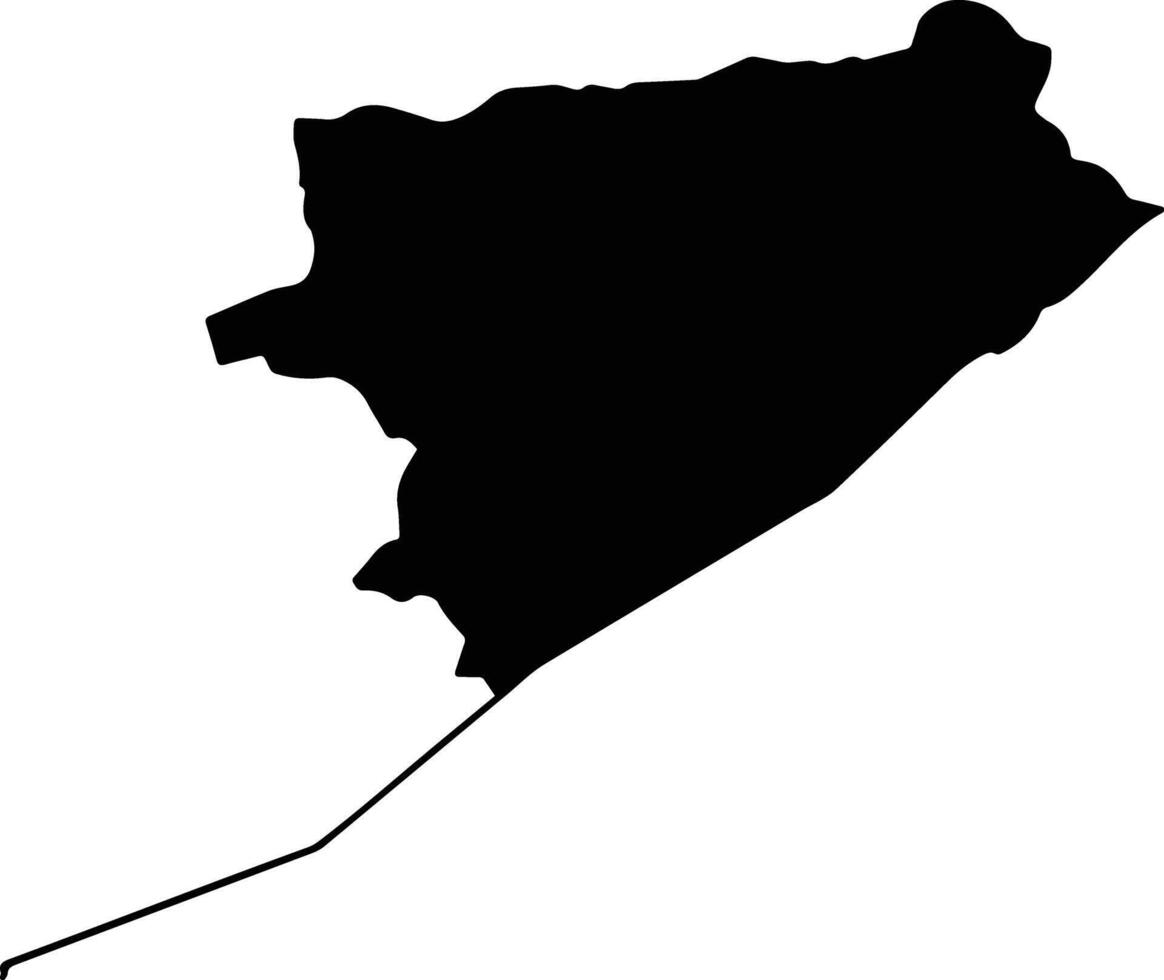 Morales Guatemala silhouette map vector