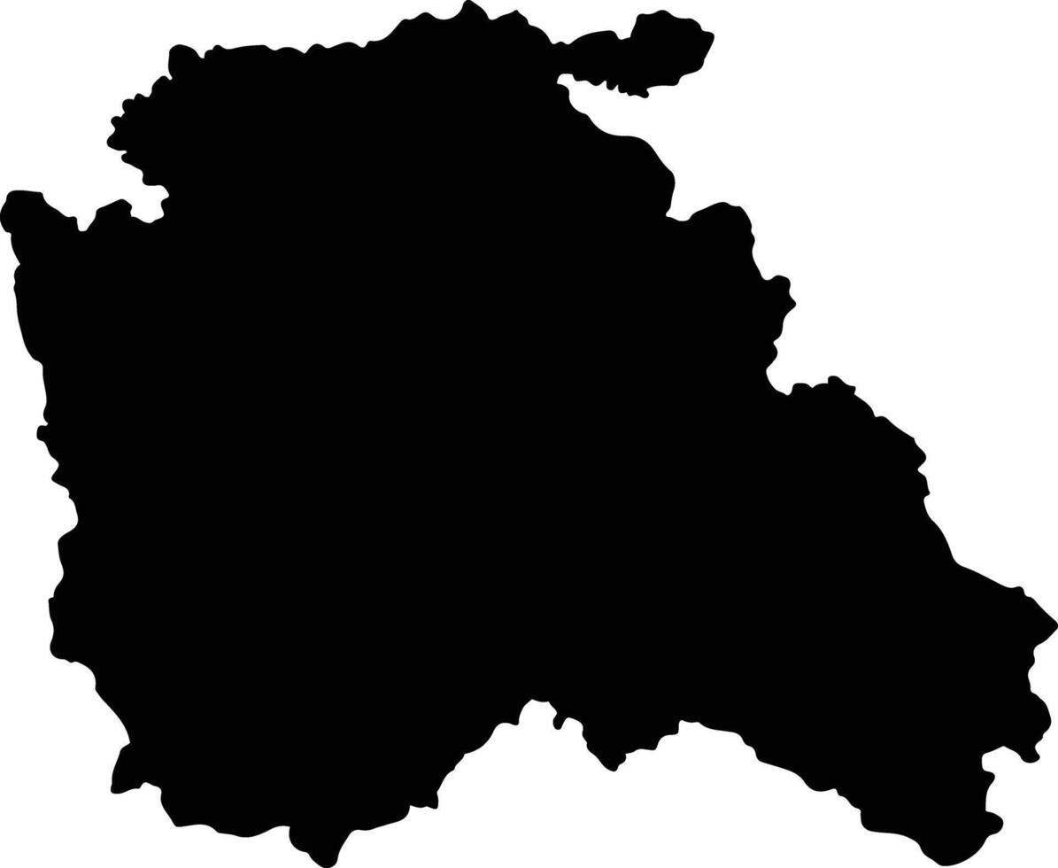 Morafenobe Madagascar silhouette map vector
