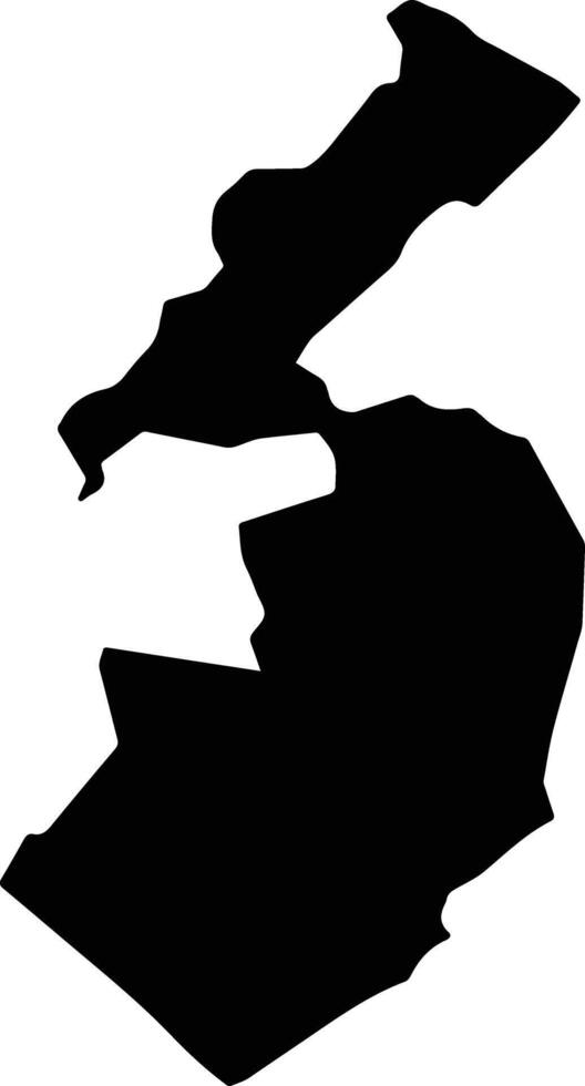 Morada Nova Brazil silhouette map vector