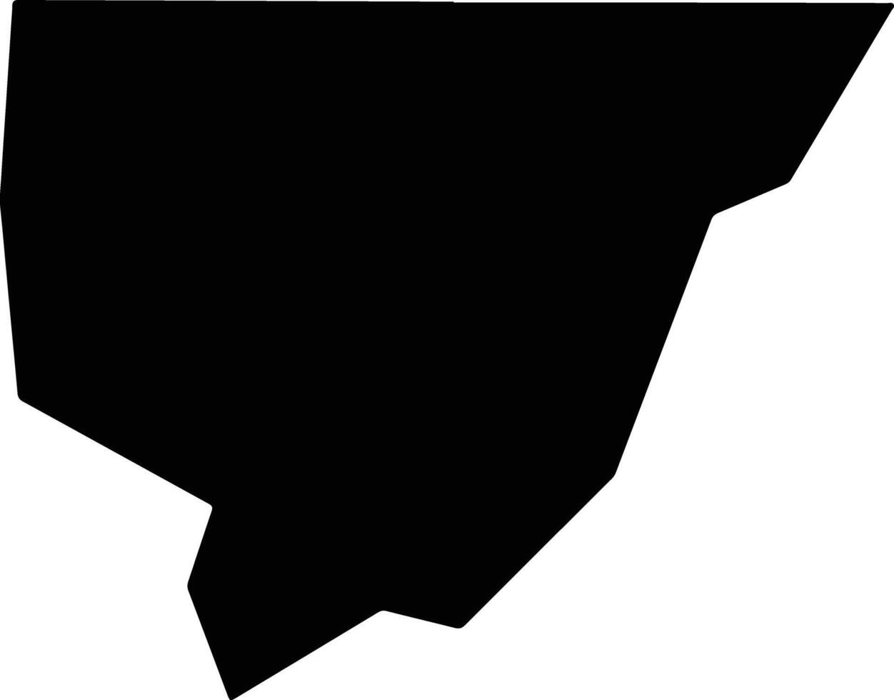 Morehouse United States silhouette map vector