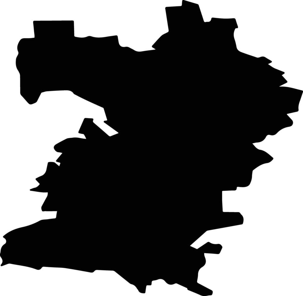 Mordovsky District Russia silhouette map vector