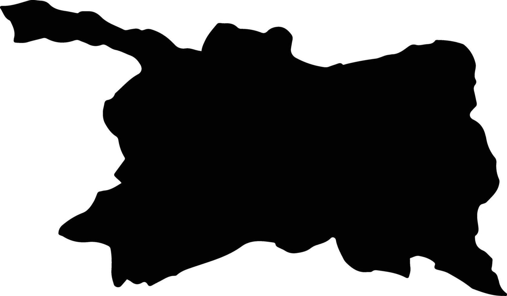 MORENI Romania silhouette map vector