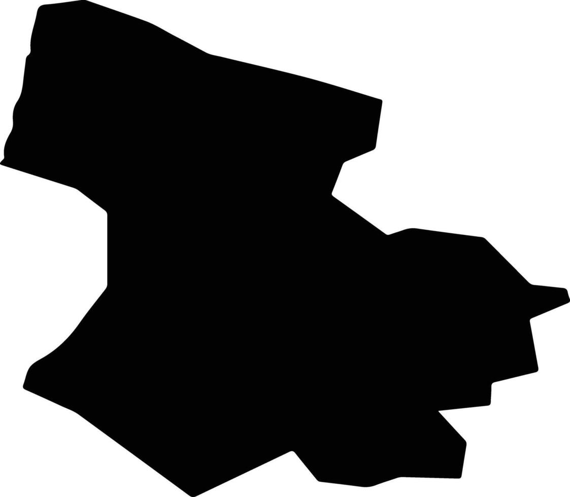 Morfou Cyprus silhouette map vector