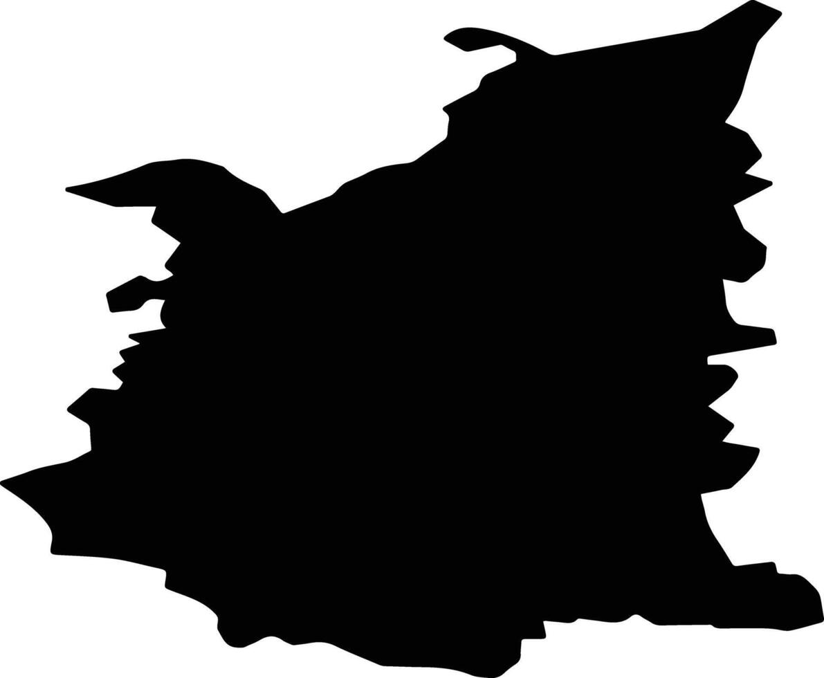 Morgaushsky District Russia silhouette map vector