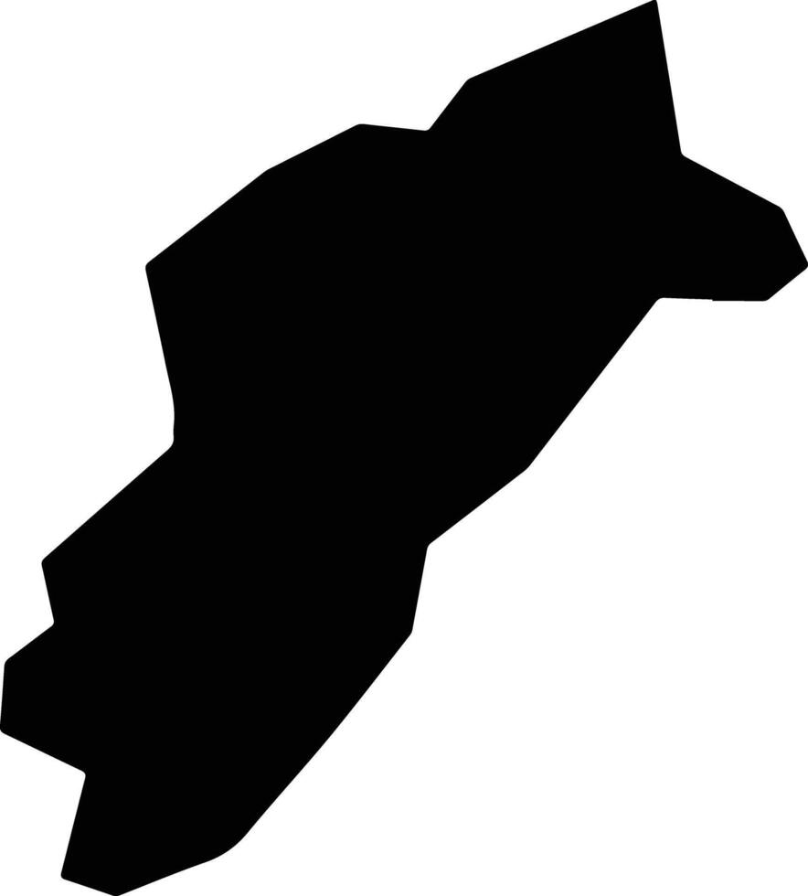 Mori Japan silhouette map vector