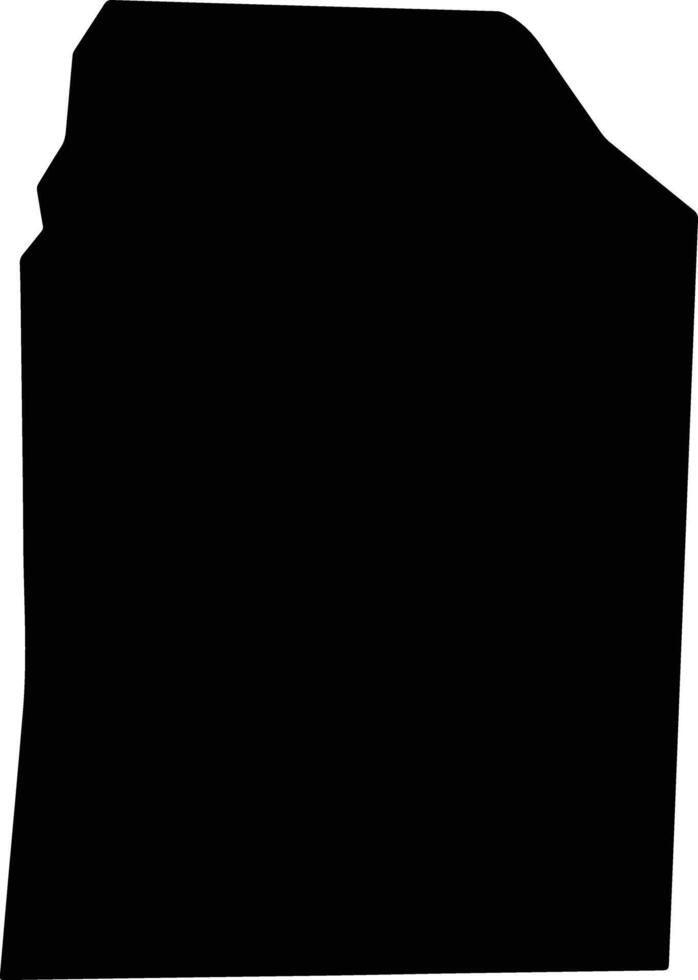Morne Le Blanc Saint Lucia silhouette map vector