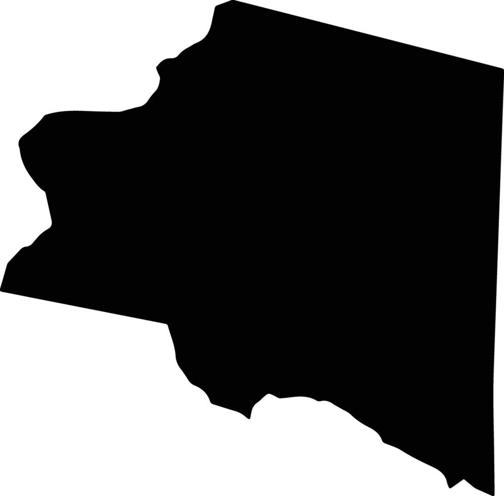 Morne Paul Saint Lucia silhouette map vector