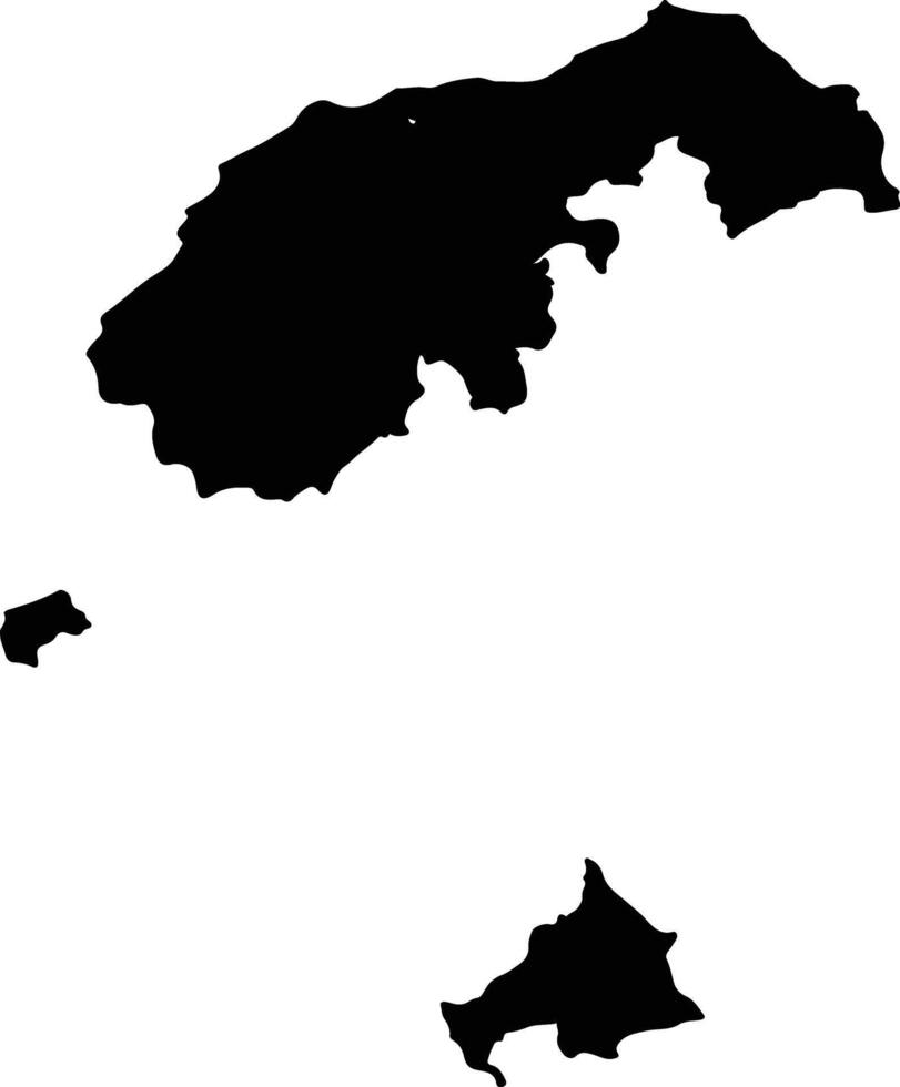 Mornington Australia silhouette map vector