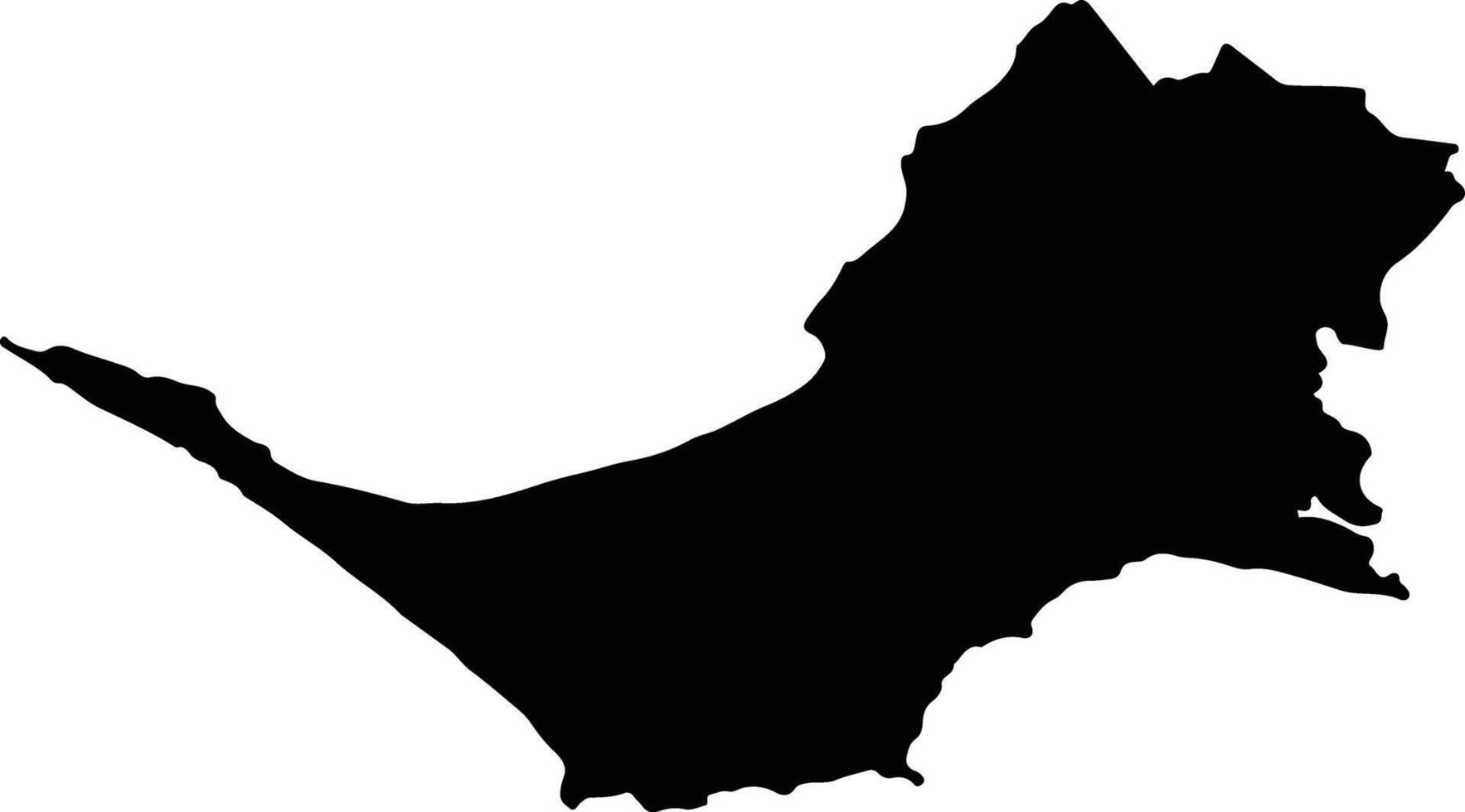 Mornington Peninsula Australia silhouette map vector