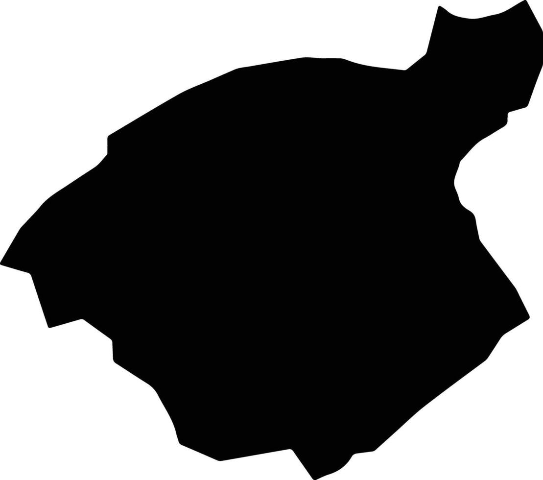 Moro Nigeria silhouette map vector