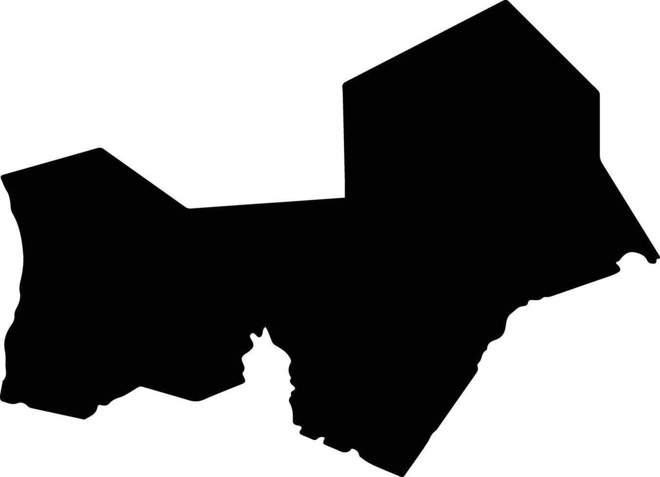 Morobo South Sudan silhouette map vector