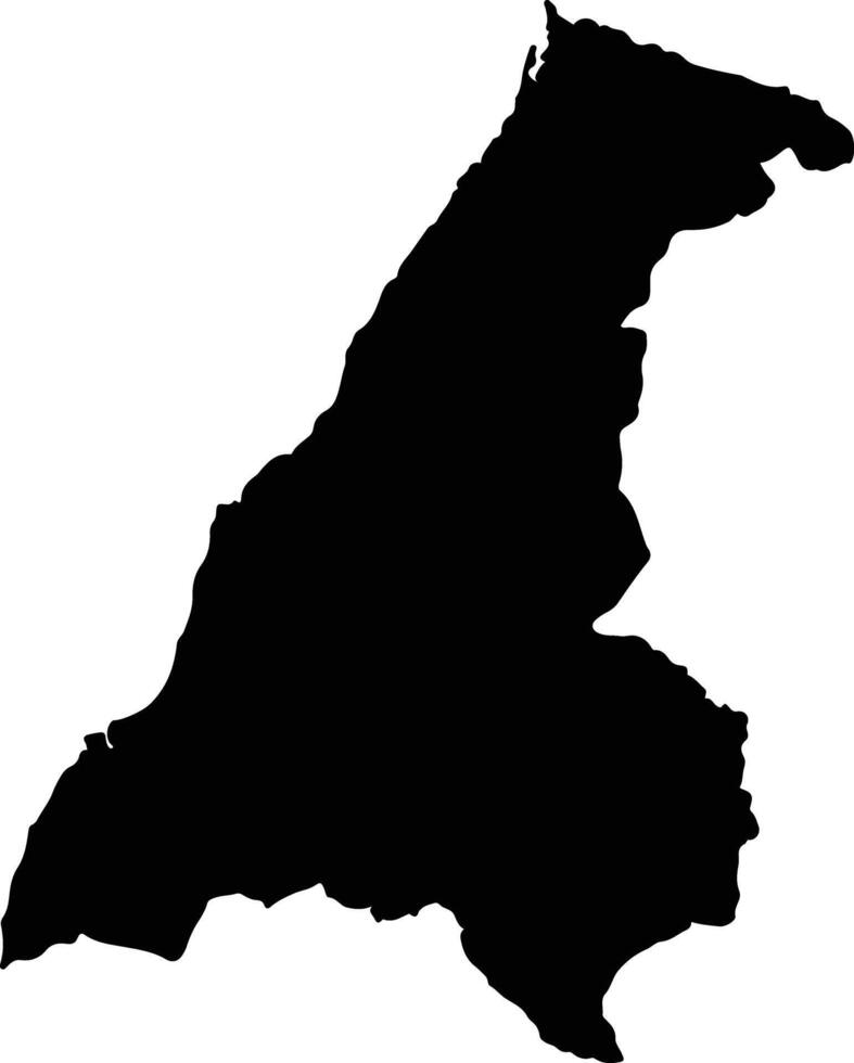 Morondava Madagascar silhouette map vector