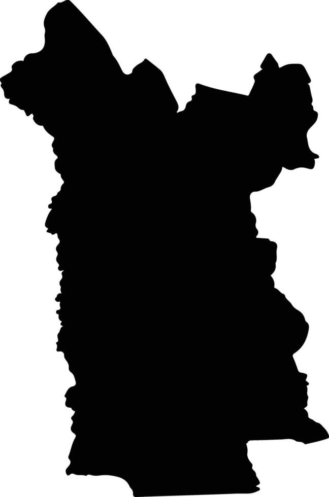 Morrumbala Mozambique silhouette map vector