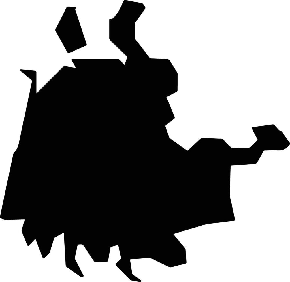 Mosman Australia silhouette map vector
