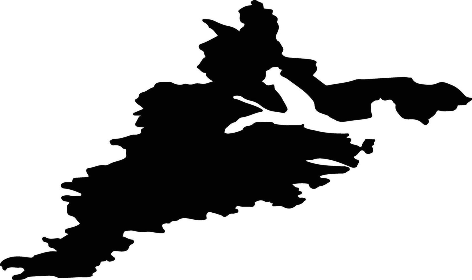 Moskenes nor Norway silhouette map vector