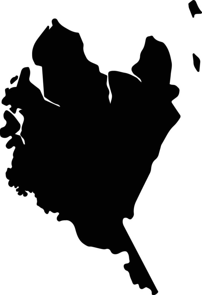 Mosquera Colombia silhouette map vector