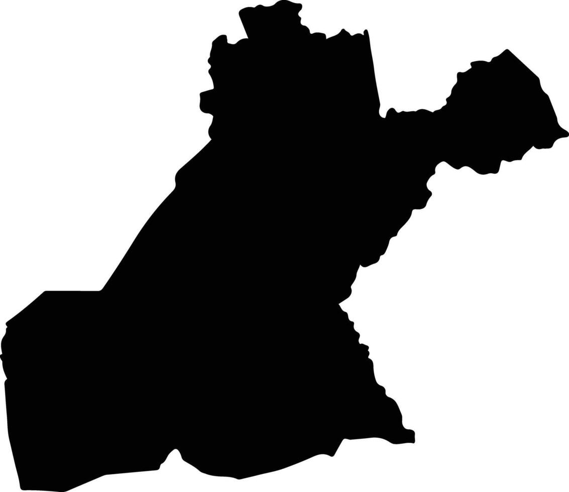 Mossurize Mozambique silhouette map vector