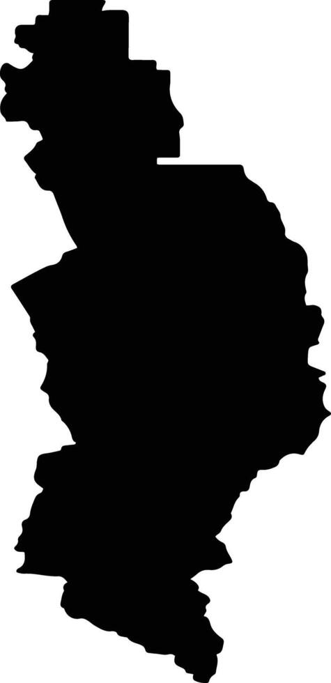 Mostovsky District Russia silhouette map vector