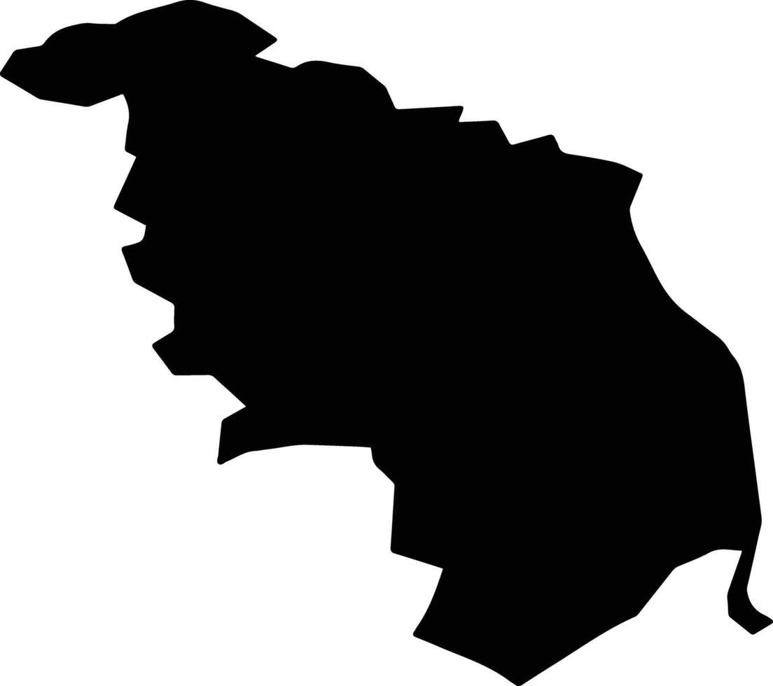 MOTAIENI Romania silhouette map vector