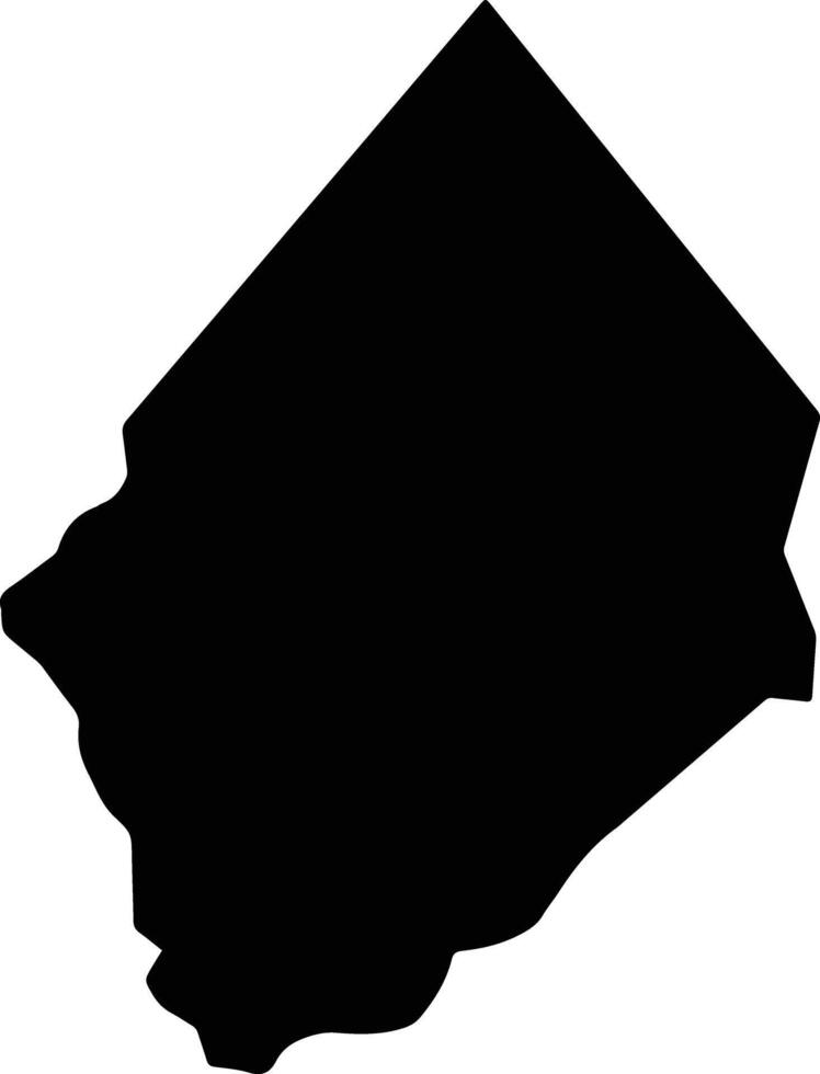 Motete Saint Lucia silhouette map vector