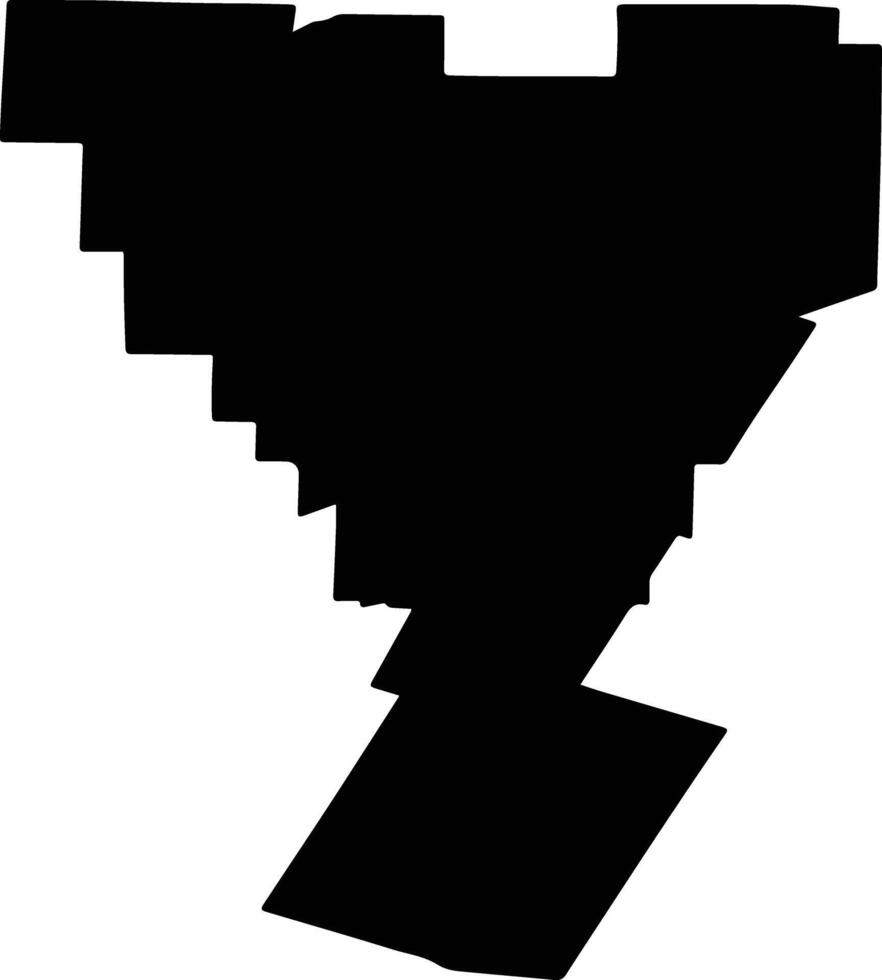 MOTATEI Romania silhouette map vector