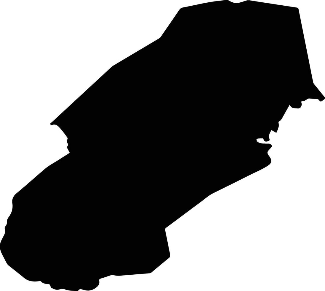 Municipio La Trinidad Nicaragua silhouette map vector