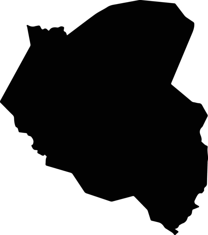 Municipio Telpaneca Nicaragua silhouette map vector