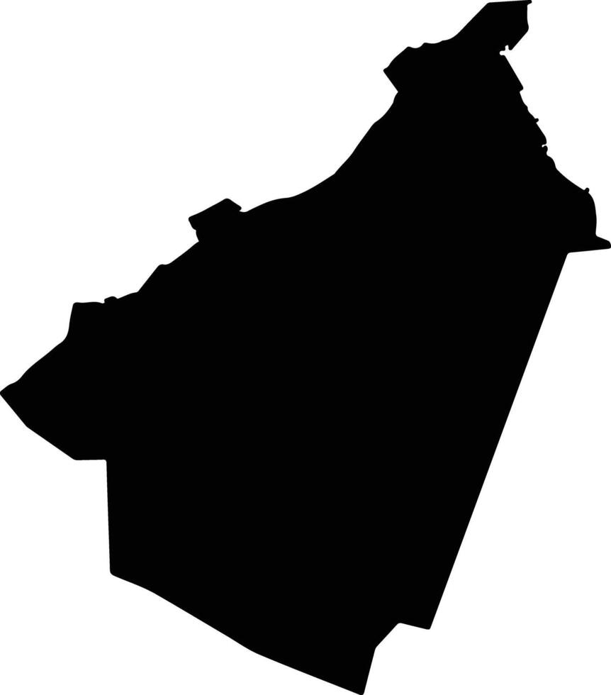 Muntazah Egypt silhouette map vector