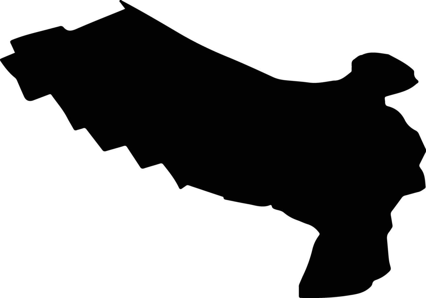 MUNTENII DE SUS Romania silhouette map vector