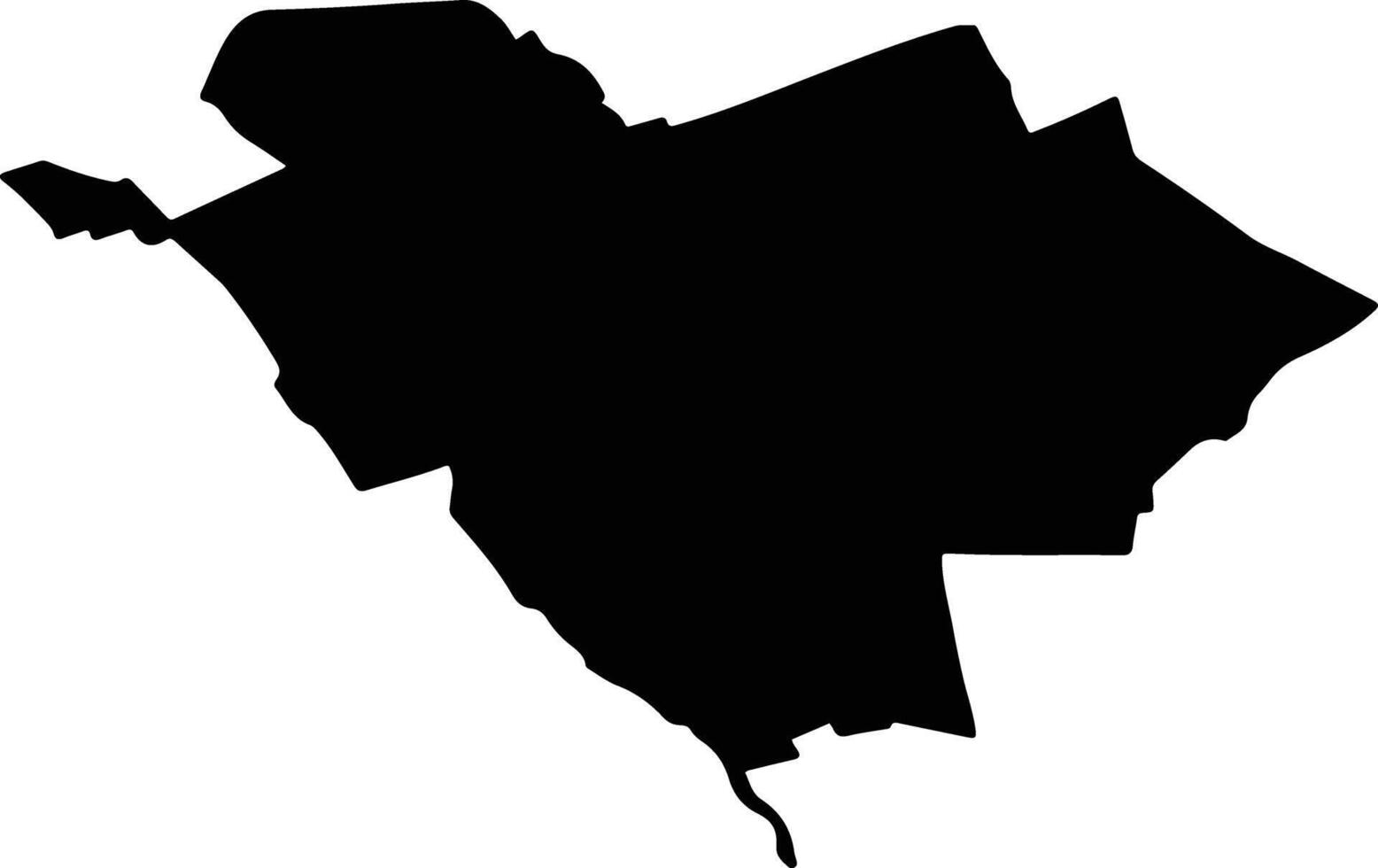 MUNTENII DE JOS Romania silhouette map vector