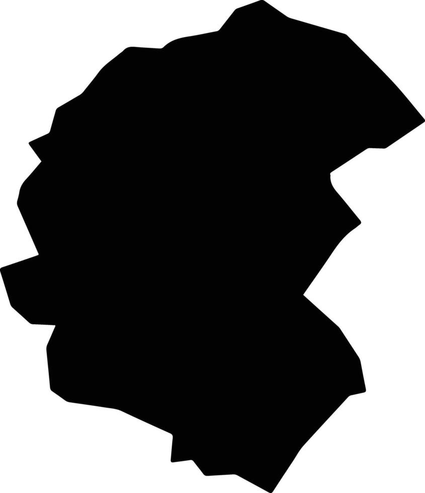 Muqur Afghanistan silhouette map vector