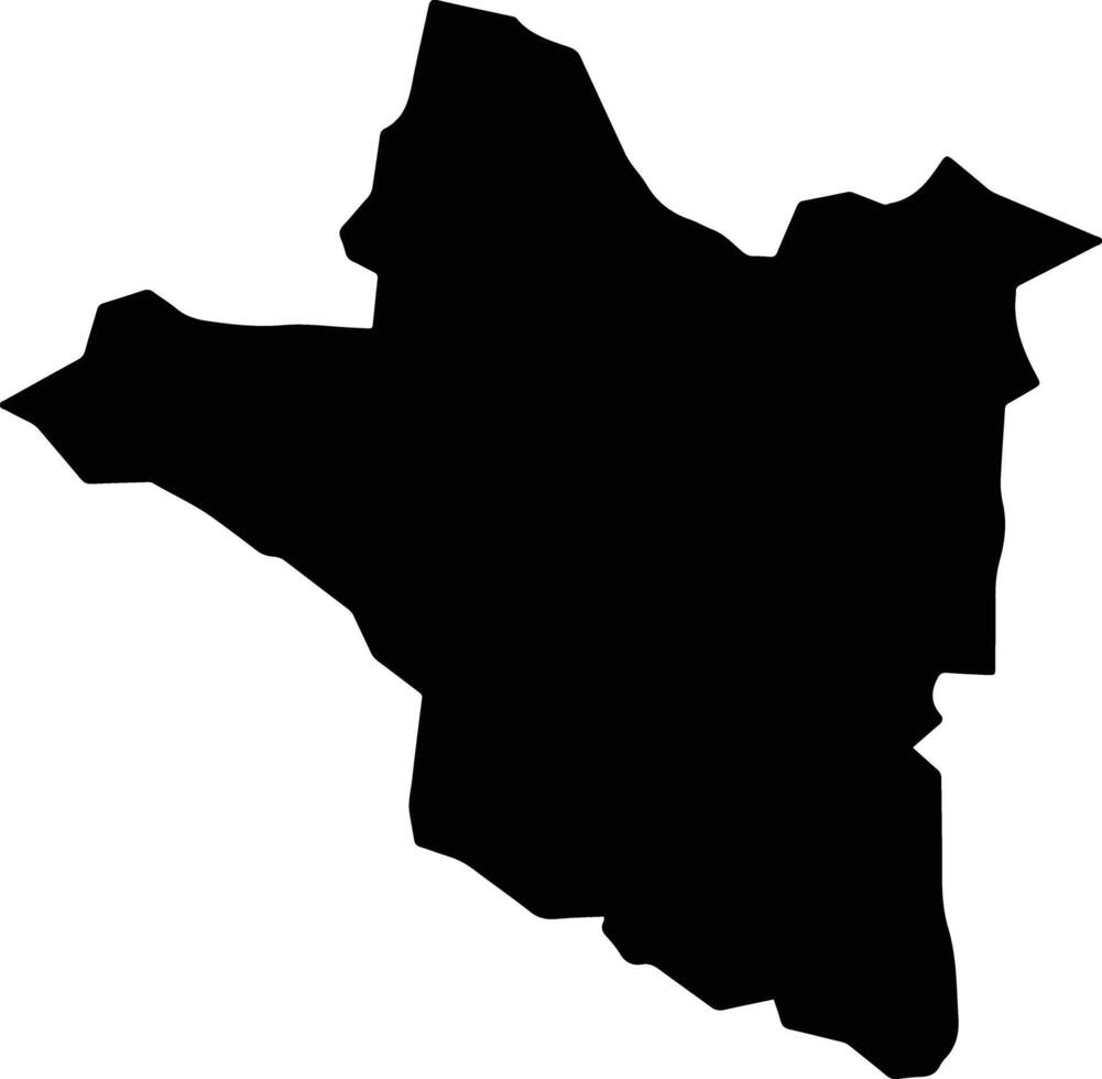 Muong Lay Vietnam silhouette map vector
