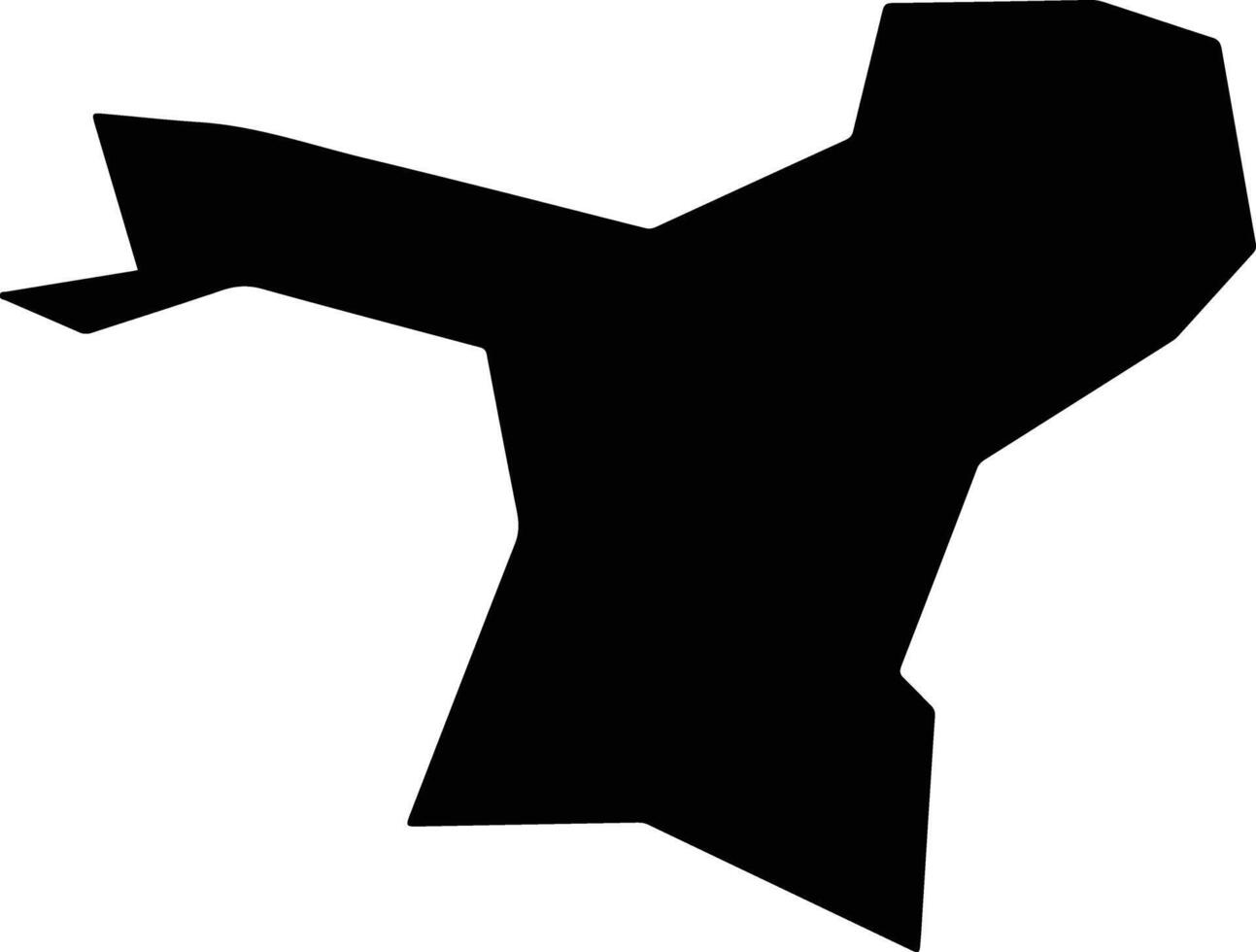 Murata Japan silhouette map vector