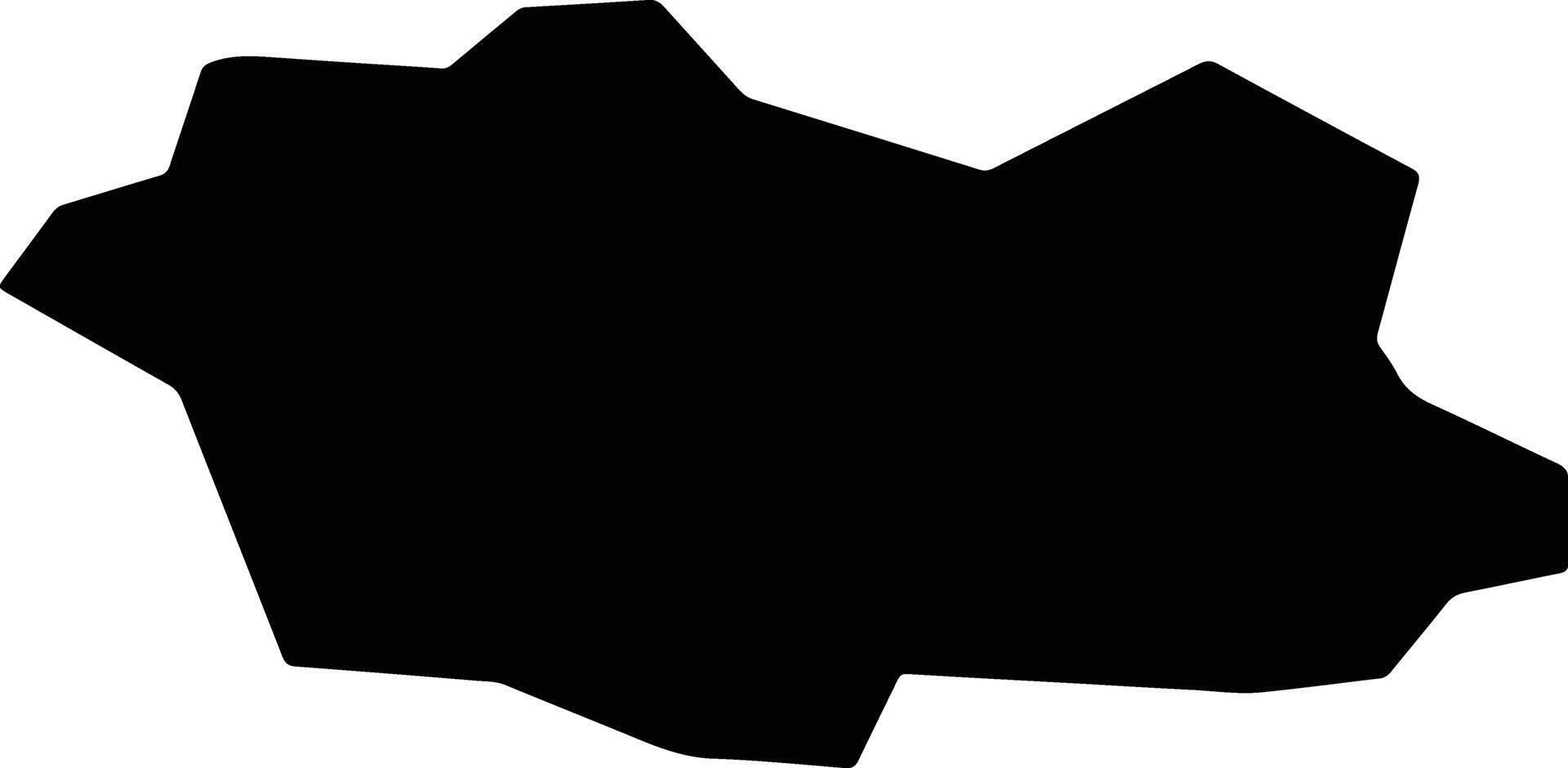 Murayama Japan silhouette map vector