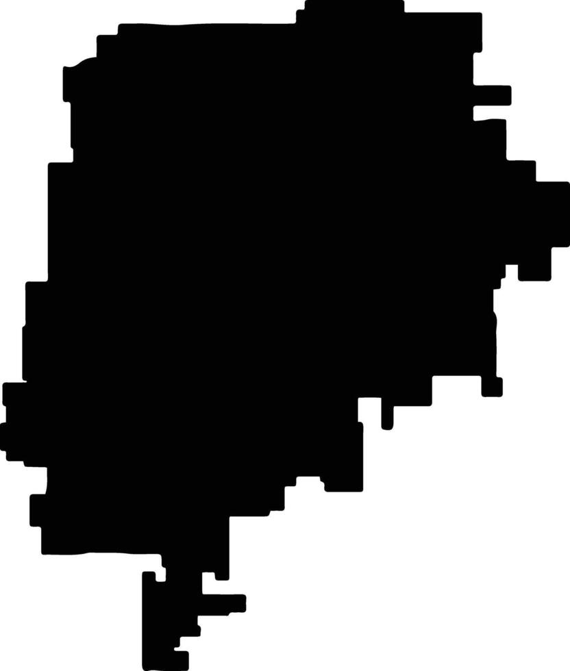 Murchison Australia silhouette map vector