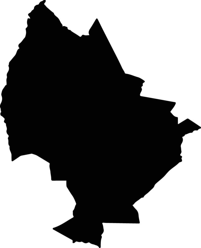 Murehwa Zimbabwe silhouette map vector