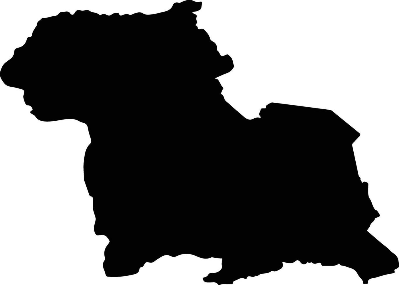 Murghob District Tajikistan silhouette map vector