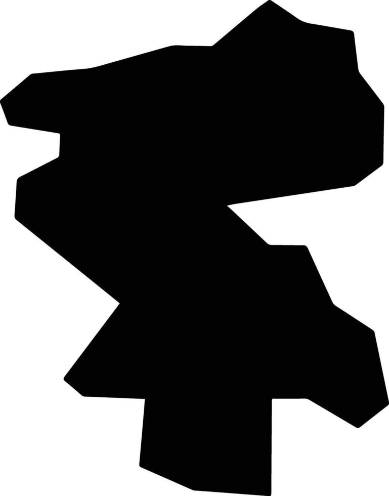 Murici dos Portelas Brazil silhouette map vector