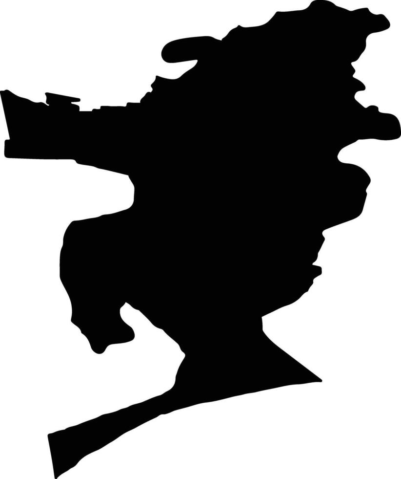 MURIGHIOL Romania silhouette map vector